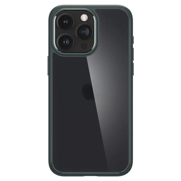 Spigen Ultra Hybrid iPhone 15 Pro Case - Dark Greeneng