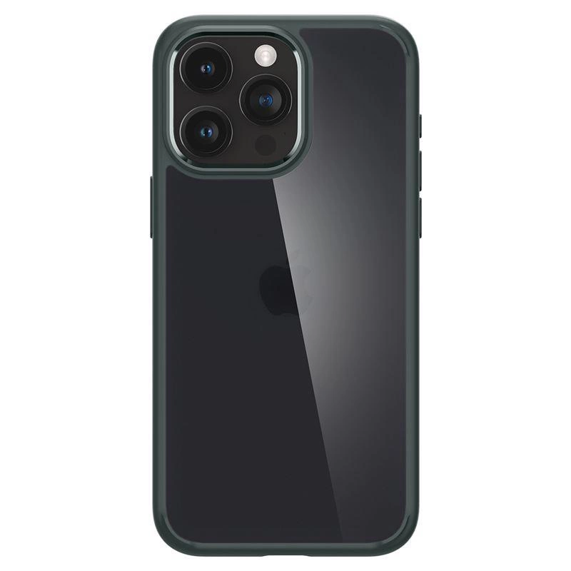 Spigen Ultra Hybrid iPhone 15 Pro Case - Dark Greeneng