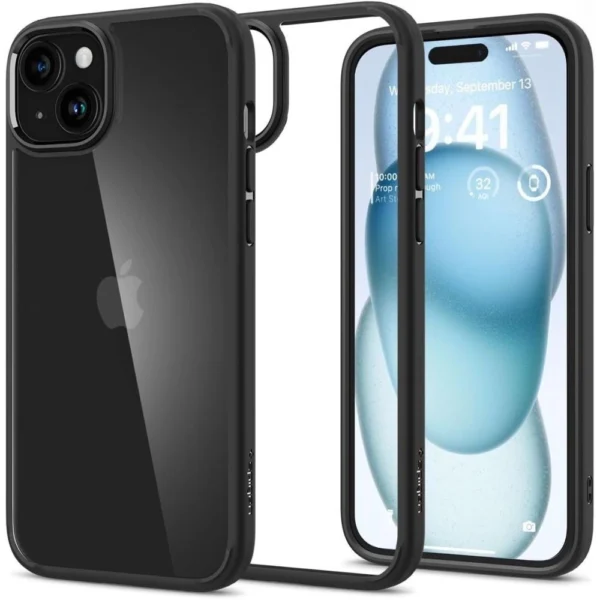 Spigen Ultra Hybrid iPhone 15 Case - Matte Blackeng