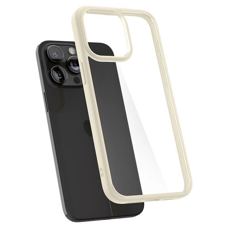 Spigen Ultra Hybrid iPhone 15 Pro Max Case - Beigeeng