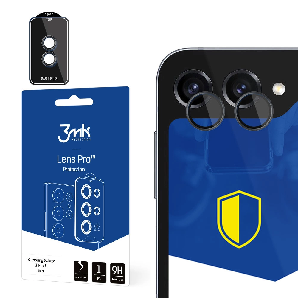 Samsung Galaxy Z Flip 5 - 3mk Lens Protection Pro Blackeng