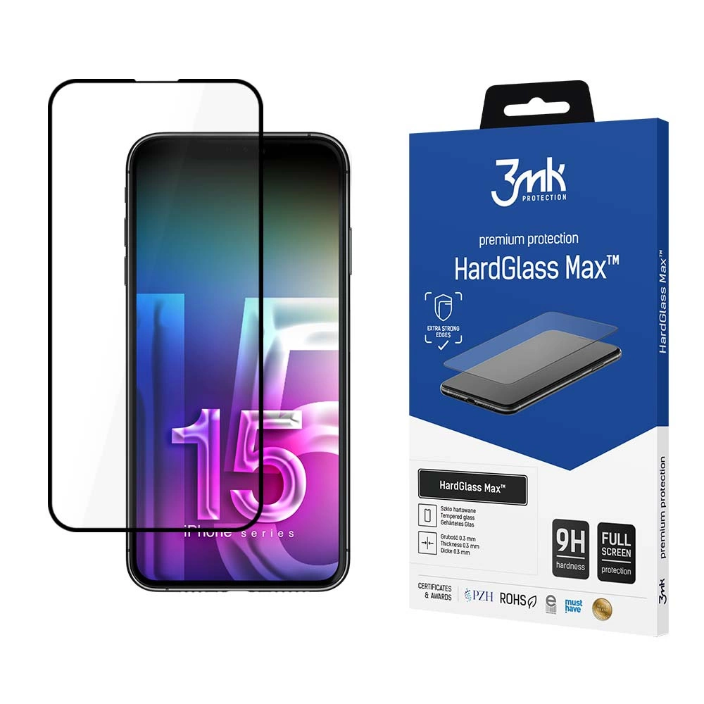 Apple iPhone 15 Pro Max - 3mk HardGlass Max™eng