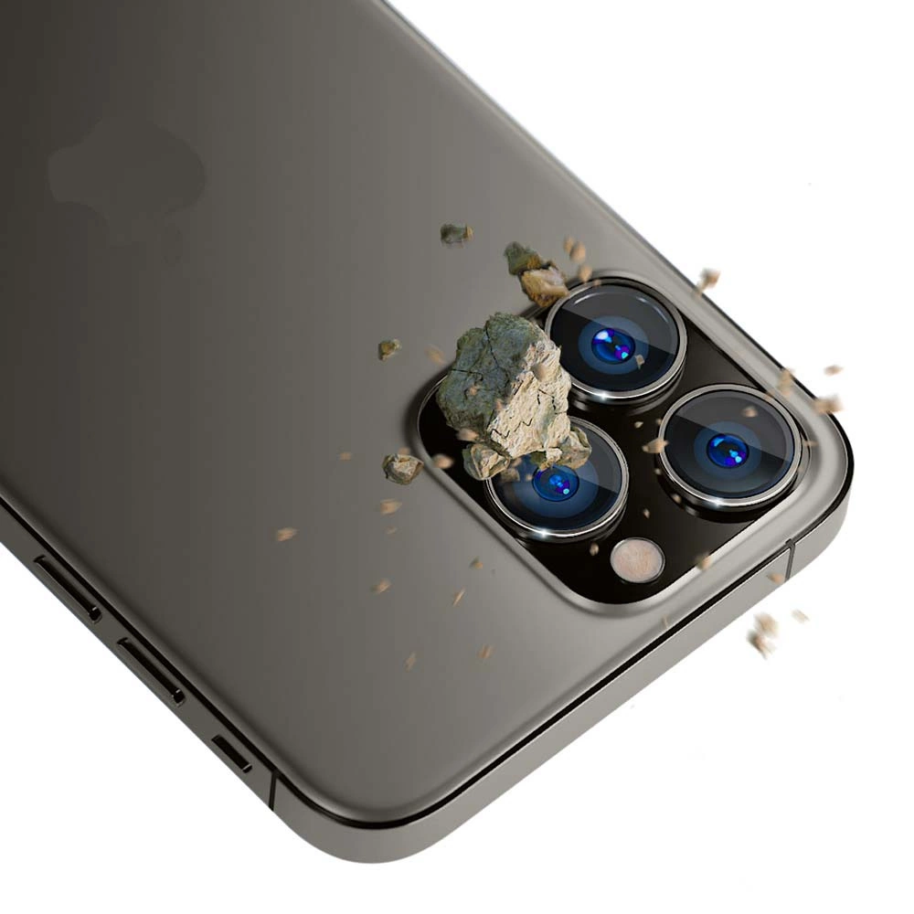 Apple iPhone 15 Pro - 3mk Lens Protection Pro Graphiteeng