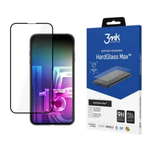 Apple iPhone 15 - 3mk HardGlass Max™eng