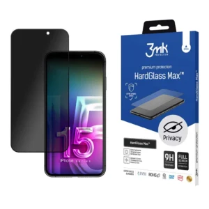 Apple iPhone 15 - 3mk HardGlass Max Privacy™eng