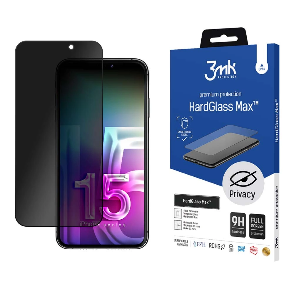 Apple iPhone 15 Plus - 3mk HardGlass Max Privacy™eng