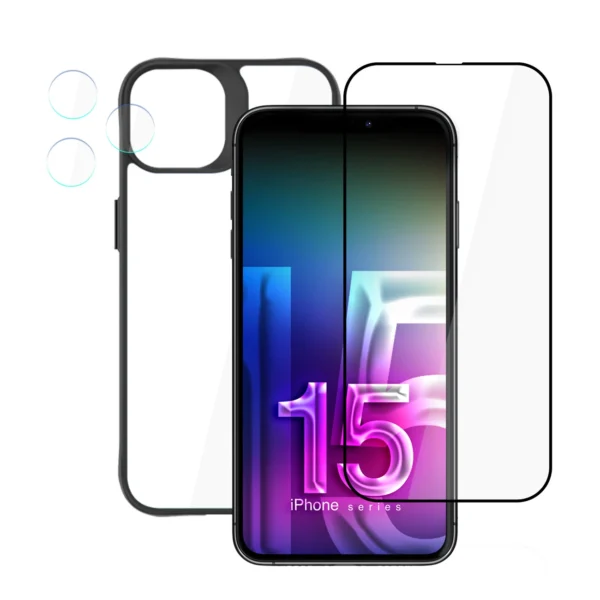 Apple iPhone 15 Pro - 3mk Comfort Set 4 in 1eng