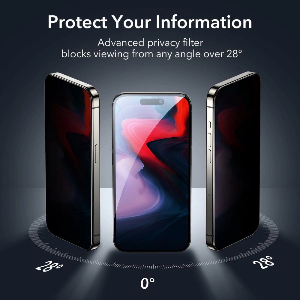 ESR Tempered Glass Privacy for iPhone 15 Pro Maxeng