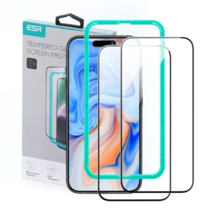 ESR Tempered Glass for iPhone 15 - black 2 pcs.eng