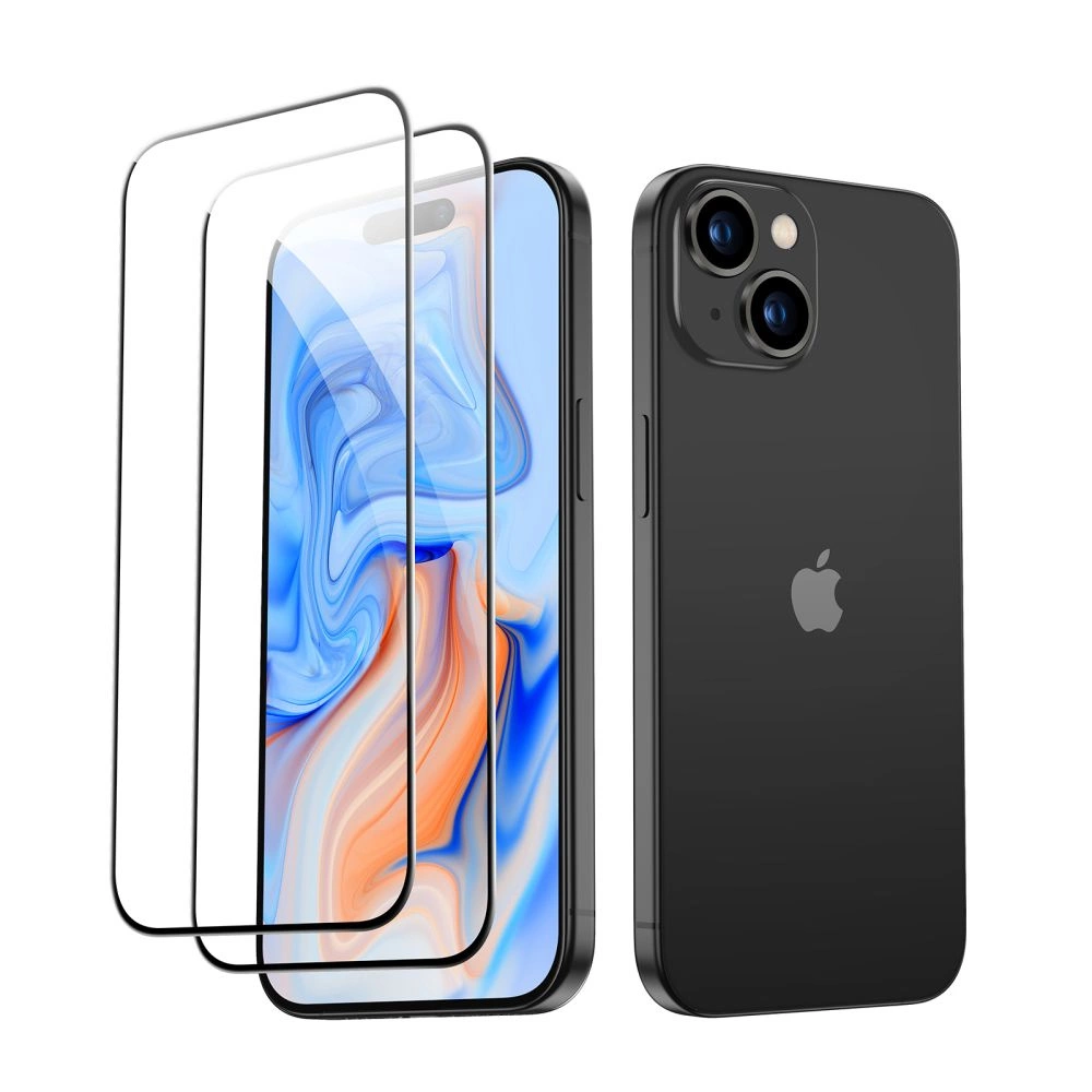 ESR Tempered Glass for iPhone 15 - black 2 pcs.eng