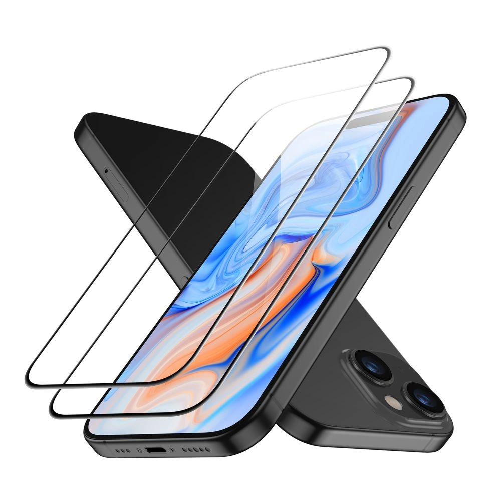 ESR Tempered Glass for iPhone 15 - black 2 pcs.eng