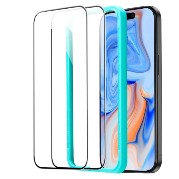 ESR Tempered Glass for iPhone 15 - black 2 pcs.eng