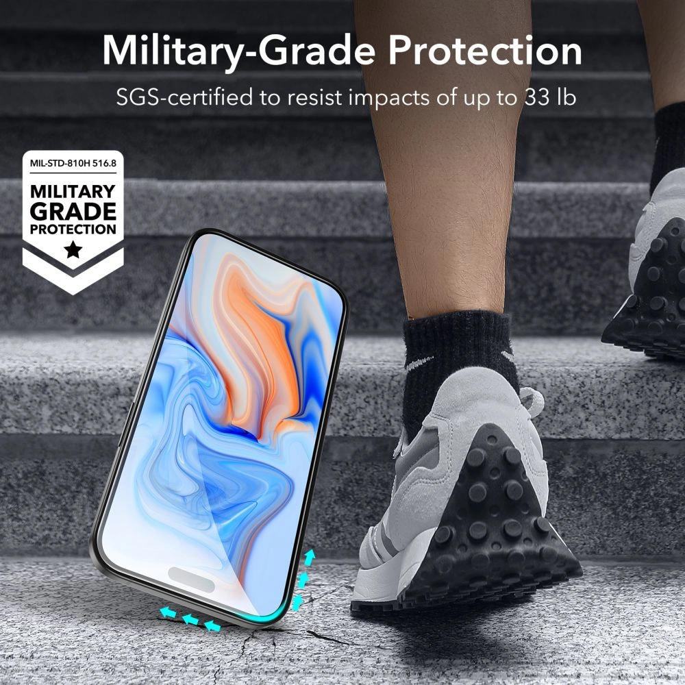 ESR Tempered Glass for iPhone 15 - black 2 pcs.eng