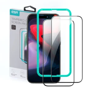 ESR Tempered Glass for iPhone 15 Pro - black 2 pcs.eng