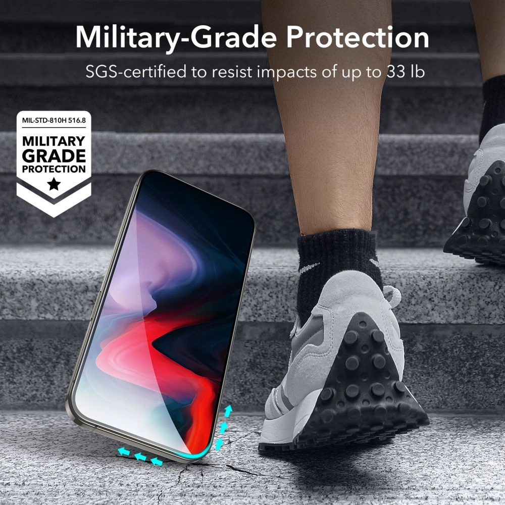 ESR Tempered Glass for iPhone 15 Pro Max - Black 2 pcs.eng