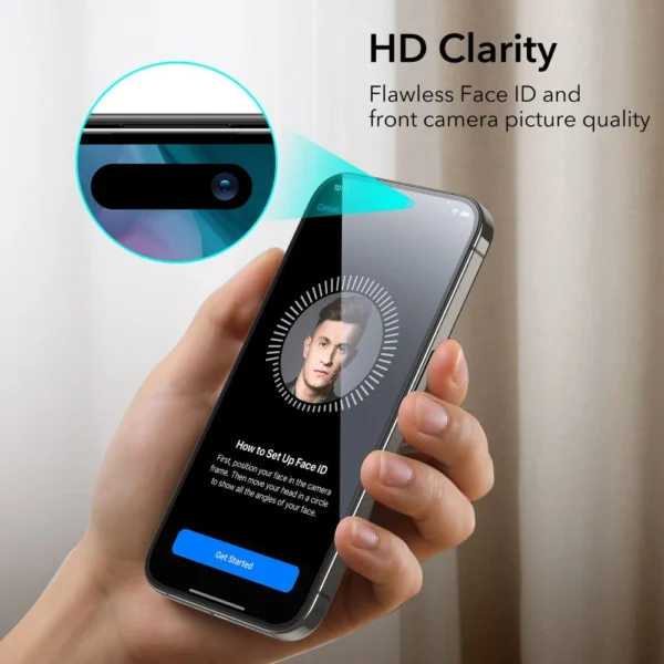 ESR Tempered Glass for iPhone 15 Pro Max - Black 2 pcs.eng