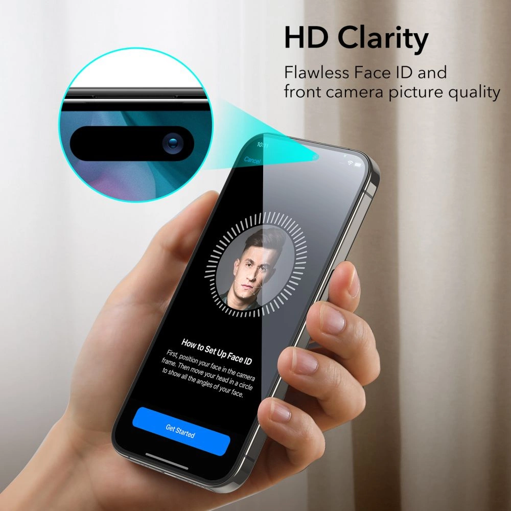 ESR Tempered Glass for iPhone 15 Pro Max - Black 2 pcs.eng