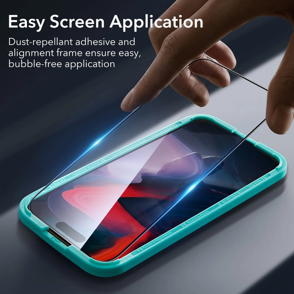 ESR Tempered Glass for iPhone 15 Pro Max - Black 2 pcs.eng