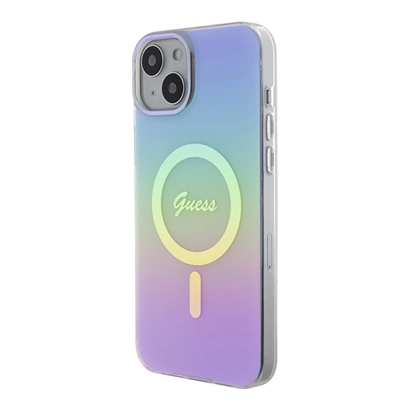 Guess GUHMP15SHITSU iPhone 15 6.1" purple/purple hardcase IML Iridescent MagSafeeng