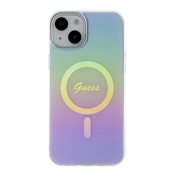 Guess GUHMP15SHITSU iPhone 15 6.1" purple/purple hardcase IML Iridescent MagSafeeng