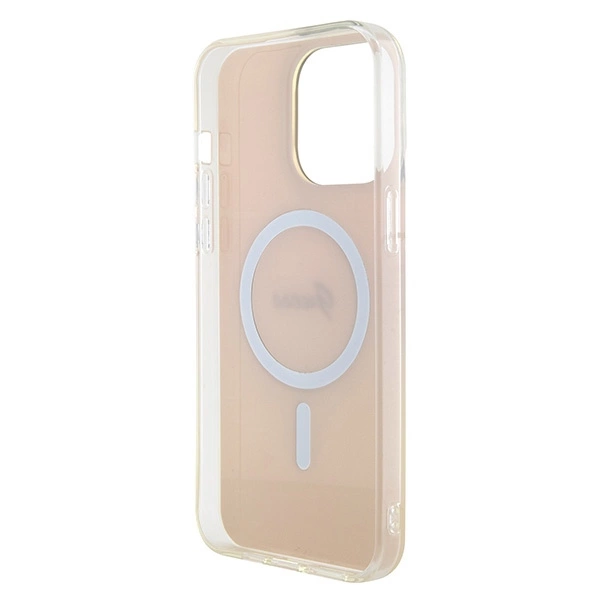 Guess GUHMP15XHITSP iPhone 15 Pro Max 6.7" pink/pink hardcase IML Iridescent MagSafeeng