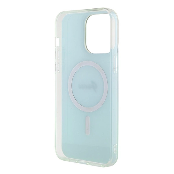 Guess GUHMP15XHITSQ iPhone 15 Pro Max turquoise/turquoise hardcase IML Iridescent MagSafeeng