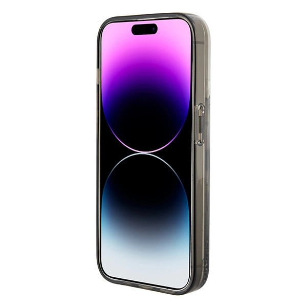 Karl Lagerfeld KLHCP15SLKKNSK iPhone 15 6.1" transparent hardcase Liquid Glitter Ikonikeng