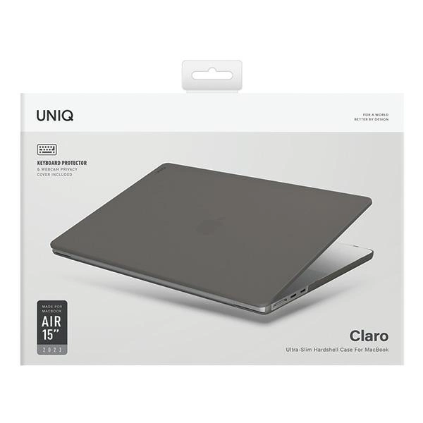 Uniq Claro MacBook Air 15" case (2023) - transparent-grayeng
