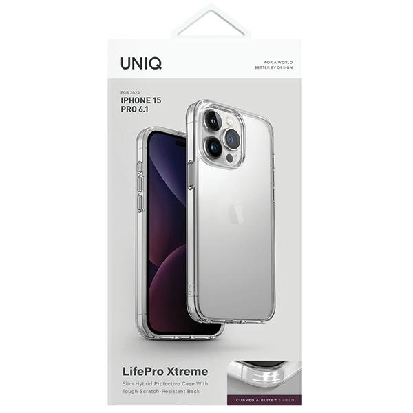Uniq LifePro Xtreme Magclick Charging case for iPhone 15 Pro - transparenteng
