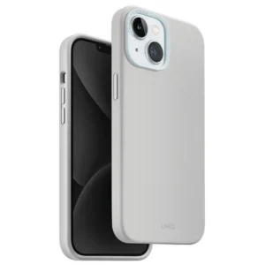 Uniq Lino Hue Magclick Charging case for iPhone 15 - light grayeng