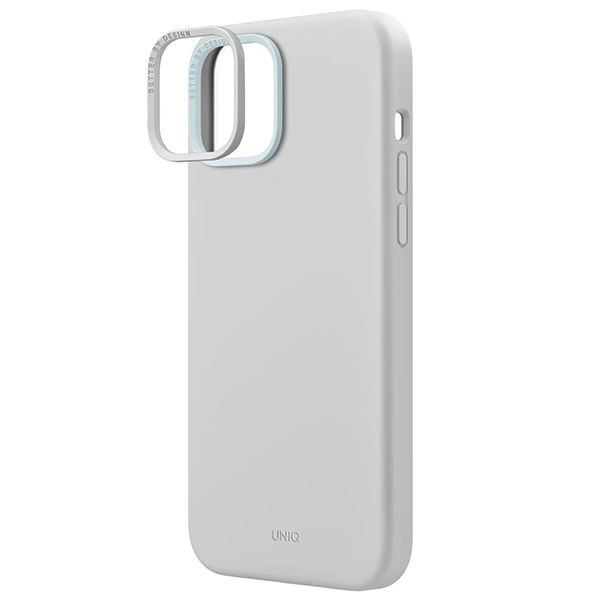 Uniq Lino Hue Magclick Charging case for iPhone 15 - light grayeng