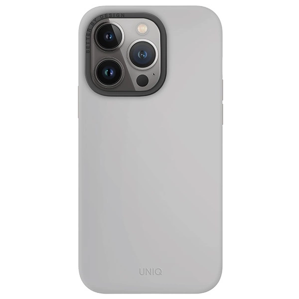 Uniq Lino Hue Magclick Charging case for iPhone 15 Pro - light grayeng