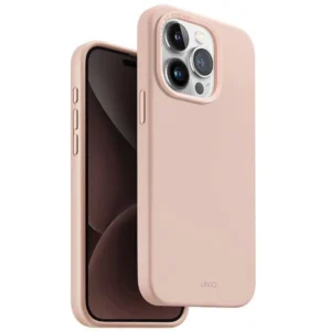 Uniq Lino Hue Magclick Charging case for iPhone 15 Pro - pinkeng