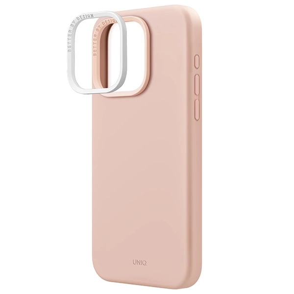 Uniq Lino Hue Magclick Charging case for iPhone 15 Pro Max - pinkeng