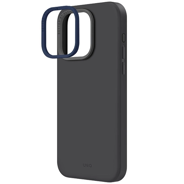 Uniq Lino Hue Magclick Charging case for iPhone 15 Pro Max - grayeng
