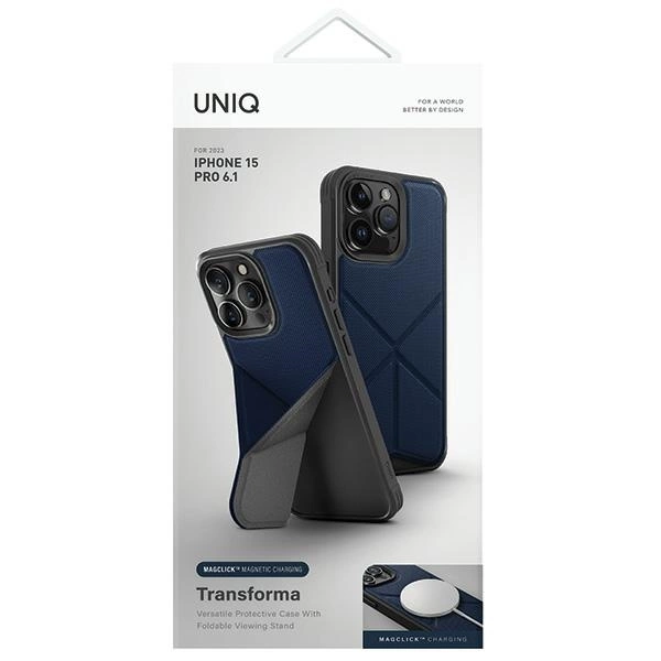 Uniq Transforma Magclick Charging case for iPhone 15 Pro - blueeng