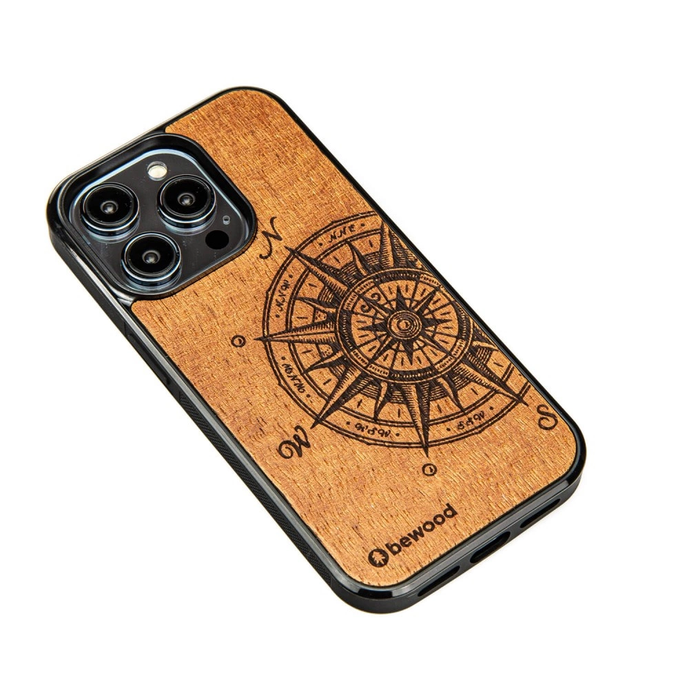 Bewood Traveler Merbau wooden case for iPhone 15 Proeng