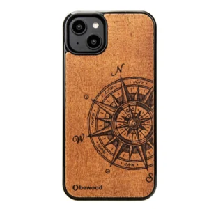 Bewood Traveler Merbau wooden case for iPhone 15 Pluseng