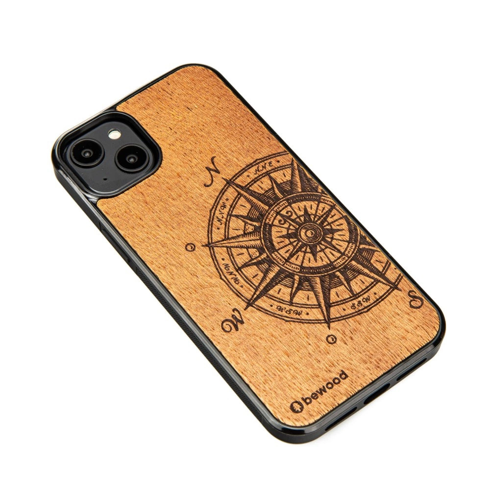 Bewood Traveler Merbau wooden case for iPhone 15 Pluseng