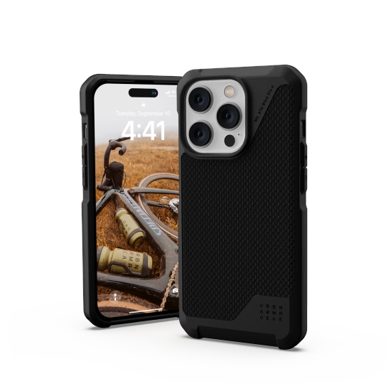 UAG Metropolis LT MagSafe case for iPhone 14 Pro - black kevlareng