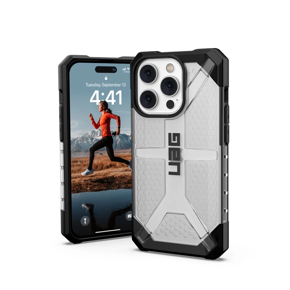 154234_9 UAG Plasma case for iPhone 14 Pro - transparenteng