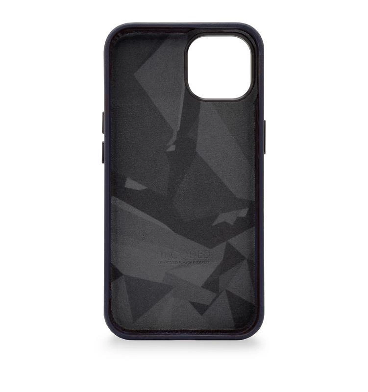 Decoded Leather Case with MagSafe for iPhone 14 Plus - navy blueeng