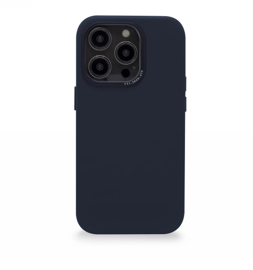 Decoded Leather Case with MagSafe for iPhone 14 Pro Max - navy blueeng