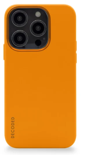 Decoded Silicone Case with MagSafe for iPhone 14 Pro - orangeeng