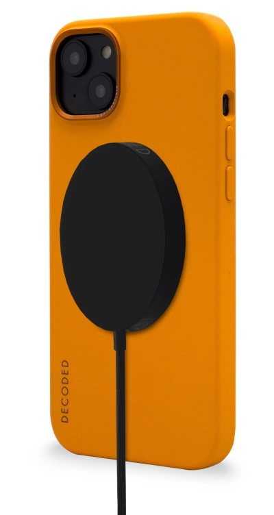 Decoded Silicone Case with MagSafe for iPhone 14 Plus - orangeeng