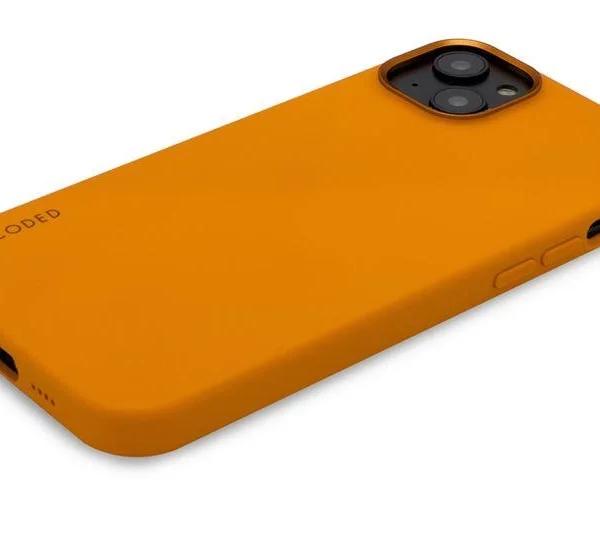 Decoded Silicone Case with MagSafe for iPhone 14 Plus - orangeeng