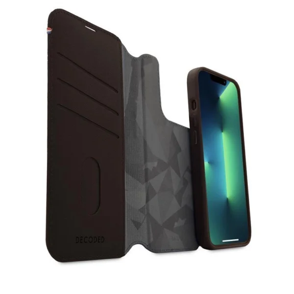 Decoded Detachable Wallet Case Leather with MagSafe with Flip for iPhone 14 Pro - Browneng