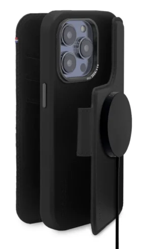 Decoded Detachable Wallet Case Leather with MagSafe with Flip for iPhone 14 Pro Max - Blackeng