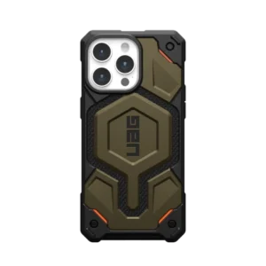 UAG Monarch Pro case with MagSafe for iPhone 15 Pro Max - green Kevlareng