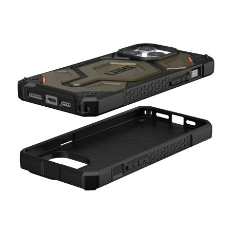 154449_3 UAG Monarch Pro case with MagSafe for iPhone 15 Pro Max - green Kevlareng